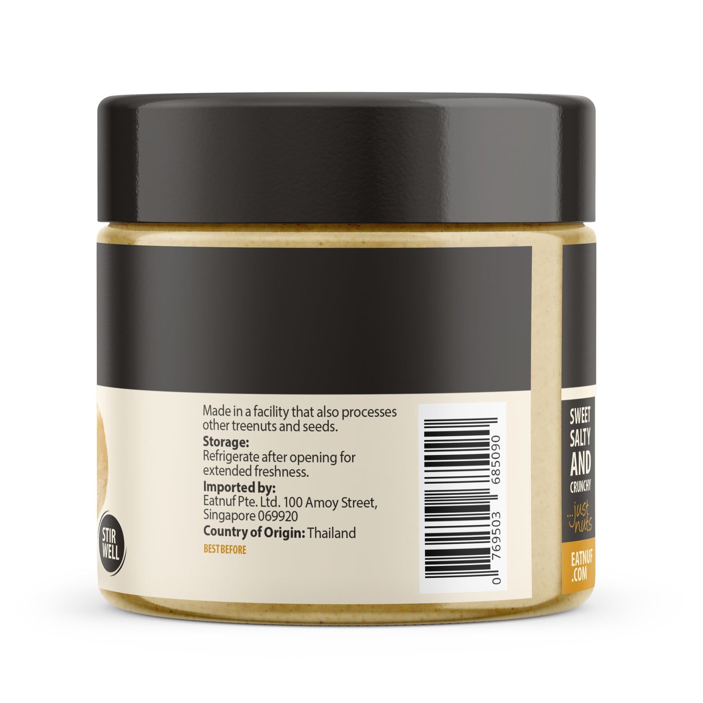 EATNUF Cashew Butter Crunchy Label