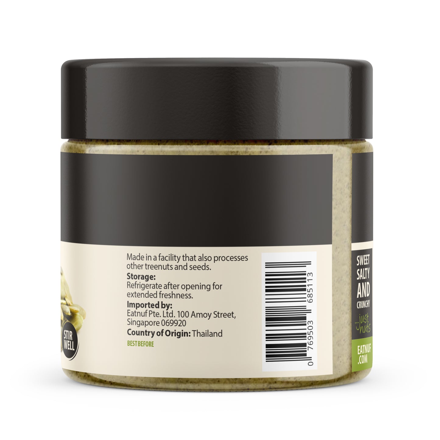 eatnuf pumpkin seed butter jar
