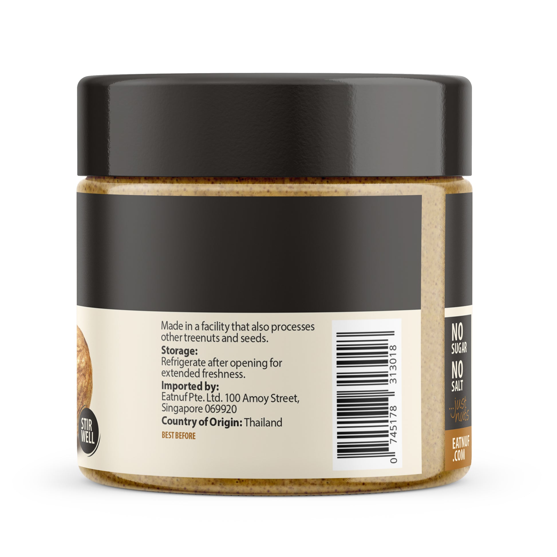 eatnuf almond butter smooth label
